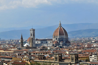 Udsigt fra Piazzale Michelangelo, Firenze, april 2010