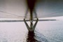Under brofagene, Farøbroen, Danmark, juli 1999.
