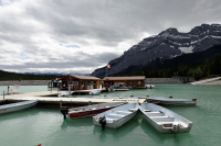 Banff Lake Cruise, Lake Minnewanka, Canada.