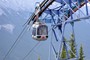 Banff Gondola set fra Upper Terminal, Sulphur Mountain, Banff, Canada (20110701_0022).